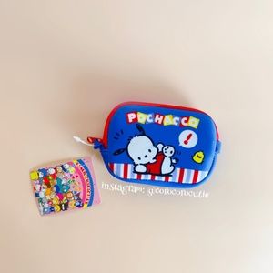 Sanrio Pochacco Kawaii Mini Zipper Pouch New